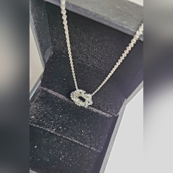 🛍️ | Sparkle & Dainty - Necklace - Knot - Wreath - Rhinestines- Crystal Sparkly - Picture 8 of 10